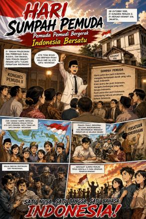SUMPAH PEMUDA, PEMUDA PEMUDI BERGERAK INDONESIA BERSATU